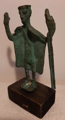 Bronzetto Nuragico Sardo CAPO TRIBU cm 15,5 Sardegna Nuragica - Foto 9 di 12