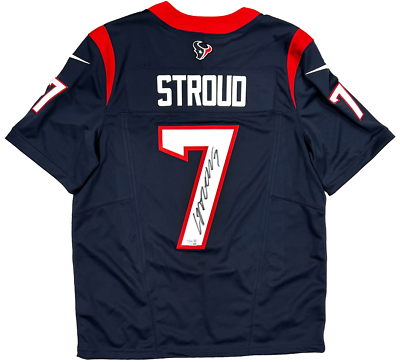 C.J. Stroud Houston Texans Signed Authentic Navy Nike