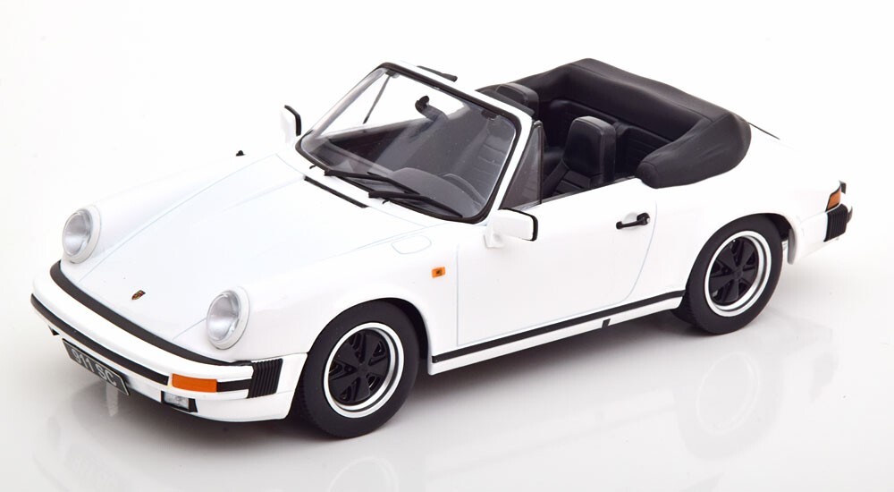 ミニカー 1/18 Porsche 911 Carrera Cabriolet 1983 PORSCHE 911 SC CARRERA CABRIOLET WHITE by KK SCALE MODELS
