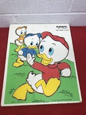 Vtg Disney Jigsaw Puzzle Donald Duck Huey Dewey  Louis 10 Pc Walt Disney