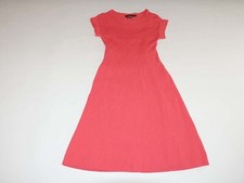 Lauren Ralph Lauren Women's Fit & Flare Open Knit Dress Large Bright Coral Lined