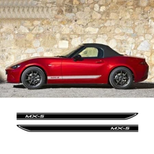 Car Door Side Skirt Sticker Racing Sport Stripes For Mazda MX-5 Body Vinyl Decal