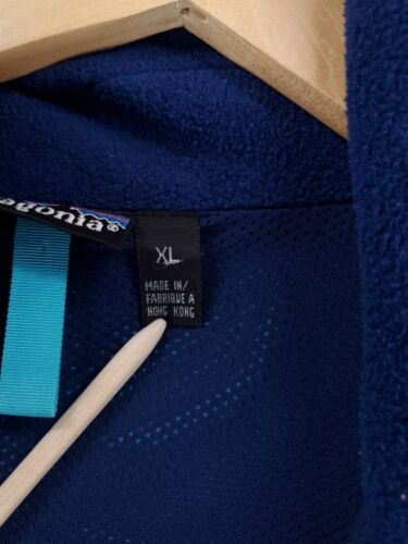 Patagonia VTG 90s Full Zip Windbreaker Jacket Made Hong Kong Blue Mens XL - Picture 3 of 8