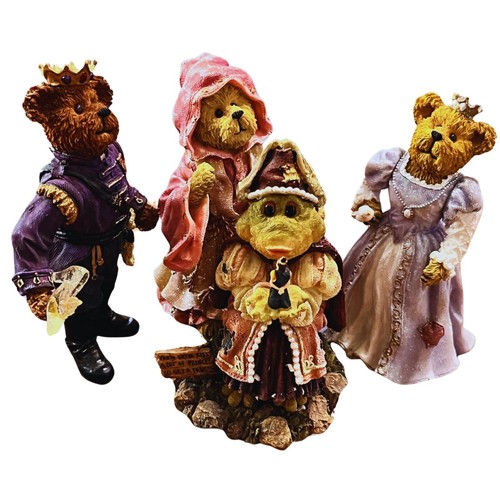 Lot 4 Boyds Shoe Box Bears Prince Bearycharming Cinderellie Beary Godmother 2002 - Picture 2 of 18