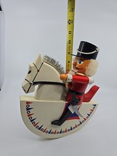 Vintage Erzgebirge Expertic Rocking Horse Nutcracker Made in Germany EUC