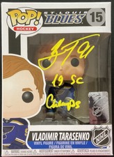 VLADIMIR TARASENKO Signed Autographed Funko POP St. Louis Blues FANATICS A588228