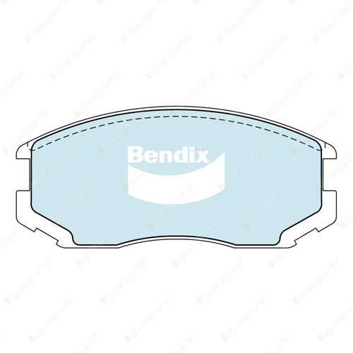 Bendix GCT Brake Pads Shoes Set for Mitsubishi Lancer CC CJA Mirage CE - Picture 2 of 3