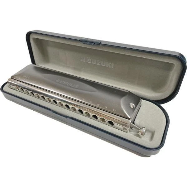 SUZUKI Sirius S-64C Chromatic Harmonica 16 holes 64 sounds Key C Long Stroke JPN - Image 4 of 4