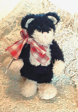 Boyds Bears  Friends "Java B. Bean" The Cat 1985-1999 Black  White Retired 