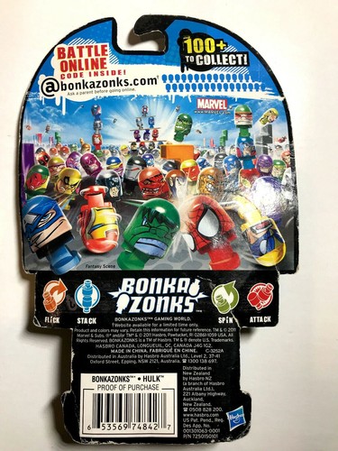 Marvel Series #1 Bonka Zonks 4 Pack by Hasbro - Picture 2 of 2