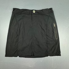 Columbia Skort Women s 4 Black Omni-Shield Hiking Outdoor Zip Pocket Stretch