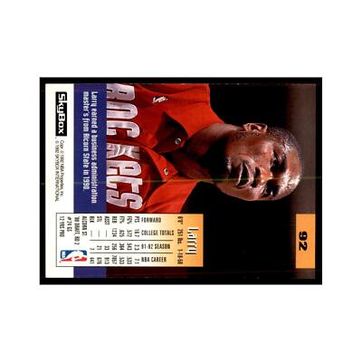 【LARRY SMITH】 
EAGLE DOUBLE FACE RING SV 1992 SkyBox Larry Smith Basketball Cards #92 | eBay