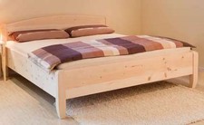 Model Vita 180 x 200 cm Bett Holzbett Zirbenholzbett Zirbenbett metallfrei