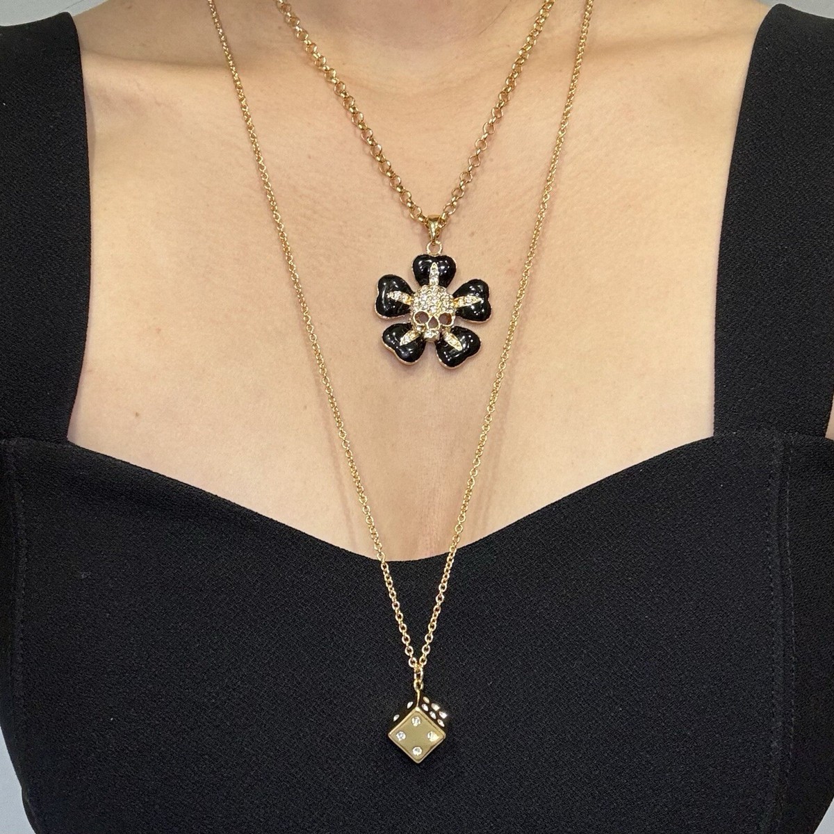 Vivienne Westwood Punk Y2K Black Flower Crystal Skull With Vivienne Westwood Punk Y2K Black Flower Crystal Skull With