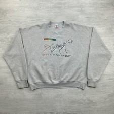 Vintage 90s Harrison Park Sweatshirt Size XXL Gray Helen Keller Hiking Nature