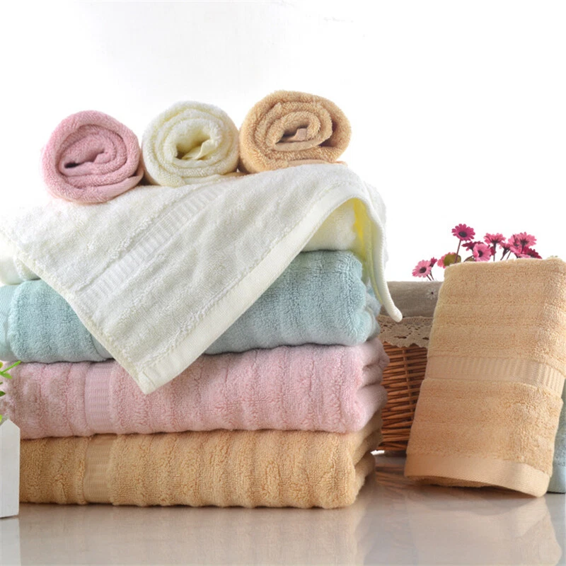 Hand Towels Face Towels Large Bath Towel Pure Cotton 550 Gsm Bamboo Fiber  Towel