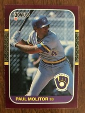 1987 Donruss Baseball #54 Paul Molitor Lot of (25) Cards Near Mint to Mint