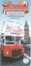 Vintage 98 The Original London England UK Sightseeing Tour Leaflet Map