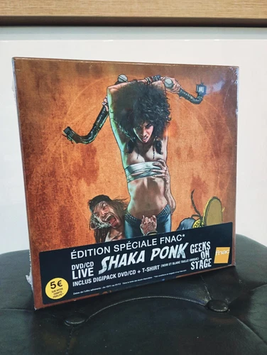 Coffret SHAKA PONK Geeks on stage - CD + DVD + TEE SHIRT "Neuf sous blister"