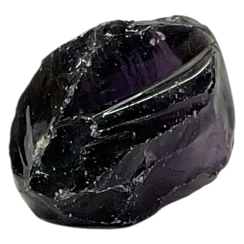 Amethyst Art Glass Cullet Glowing Manganese Slag Glass #5GX163 - Picture 4 of 8