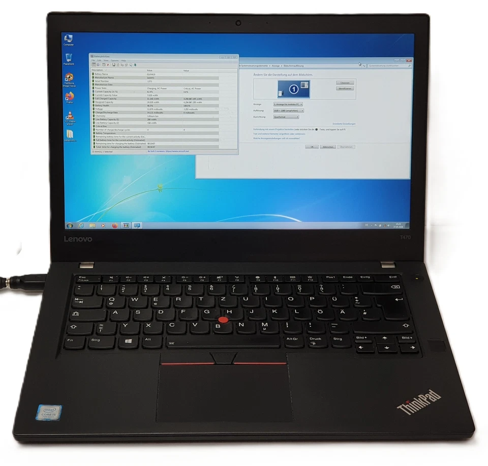 Lenovo T470 i5-7200 256GB SSD 8GB Notebook Laptop Windows 7 Touch! 14" Diagnose - Bild 1 von 4