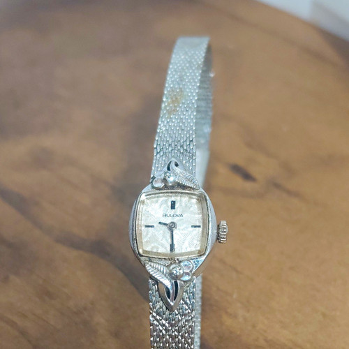 Bulova Duchess Women’s Vintage 1950s Manual Wind 17J Silver Dial Bracelet
