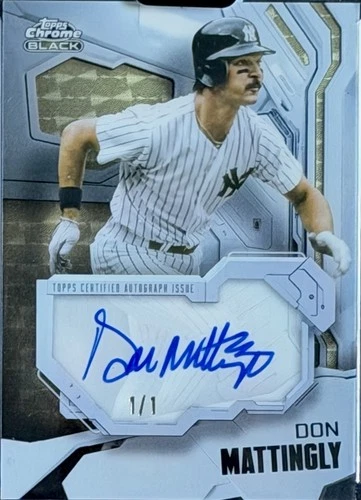 2026 Topps Chrome Black Don Mattingly Ivory Autographs (Raw)
