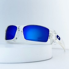 Oakley Gascan OO9014 Sunglasses Clear Frame Prizm Sapphire Blue Lens