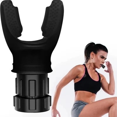 Breathing Exercise Device Lung Trainer Adjustable Silicone Respiratory Tool
