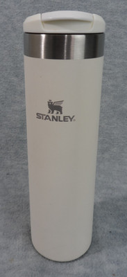 Stanley Tumbler Bottle w/lid 20 oz. Stainless Steel Aero Light Transit White