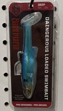 Bass Mafia Daingerous Loaded Swimbait 5in 1oz Deep Line Through Blue Steel