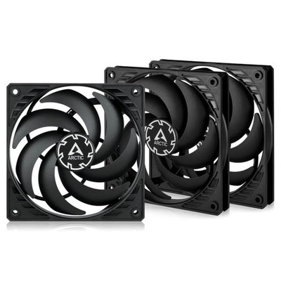 ARCTIC P12 Slim PWM PST (3 Pack) - PC Fans, 120mm Case Fan with PWM Sharing Tech