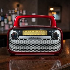 Studebaker Sb2006r Bluetooth Amfm Portable Radio Rechargeable Nob No Cord