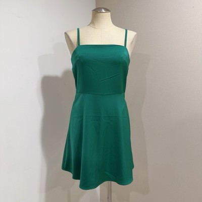 Studio 19 Francesca's Emerald Green Spaghetti Strap Mini Dress Size S