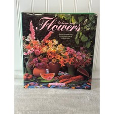 Coral Walker At Home with Flowers Book Multicolor Excellent Hardcover Garden