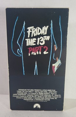 Friday the 13th Part 2 (VHS, 1994) Horror 80 s Slasher Jason Vintage Rare