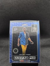 Chris Paul 2019-20 NBA Hoops Premium Stock Backstage Pass Blue Prizm Holo #2 NBA