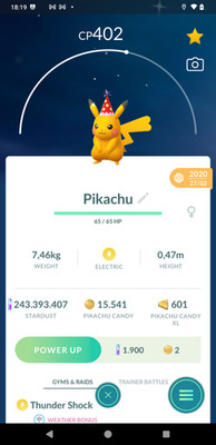 Shiny Pikachu Party Hat - Year 2020 -Guaranteed Lucky