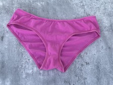 Vintage Victorias Secret Cotton Ruched Hiphugger Panties  Blush Pink  Size M