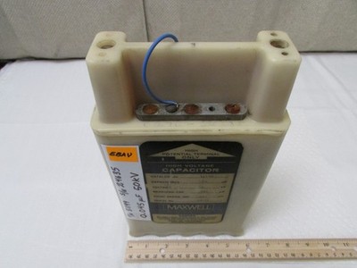 Maxwell/General Atomics no. 31199 0.04uF 50 kV High Voltage Capacitor s/n 24635
