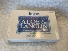 Jergens Skin Care Bar Aloe Lanolin for Normal to Dry Skin 4.75 oz bar VTG 1993