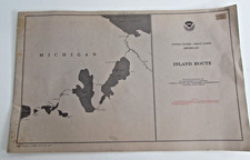 1977/78 NOAA Michigan Great Lakes Inland Route Chart Map Book 1977/78 NOAA Michigan Great Lakes Inland Route Chart Map Book - Image 1