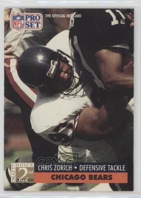 1991 Pro Set 2nd Round Draft Choice Chris Zorich #778 Rookie RC 0il7