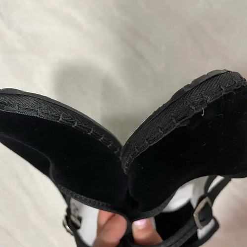 Dr. Gervas Crivellini Black Velvet Mary Jane Size 39 Official