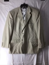Stafford 48 Regular Tan Button Up Blazer