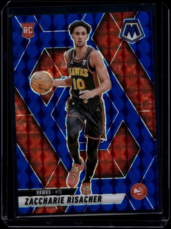 2024-25 Panini Mosaic Basketball Zaccharie Risacher #213 Blue /199