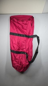 Vintage Camp Inn Giant Duffel Bag Red Nylon 45"x30" Shoulder Strap USA Made