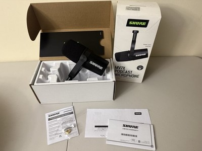 shure MV7X Dynamic Podcast XLR Microphone with Voice Isolation