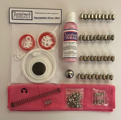 1979 Fascination Circa 1933 Pinball Machine Maintenance Tune Up kit