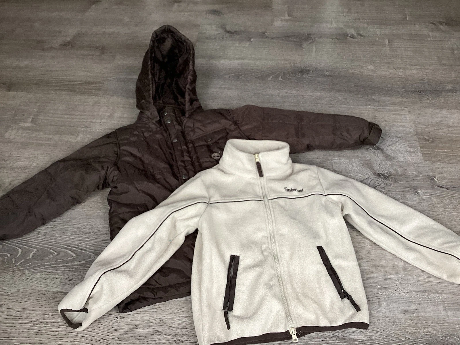 Columbia Boys 3-in-1 Interchange Winter Jacket Youth Size 6 Brown Hooded Coat